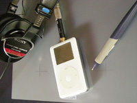 iPod(A1059)、SONY MDR-CD900ST、WACOM Intuos2(XD-0912-U) iPod(A1059)、SONY MDR-CD900ST、WACOM Intuos2(XD-0912-U)
